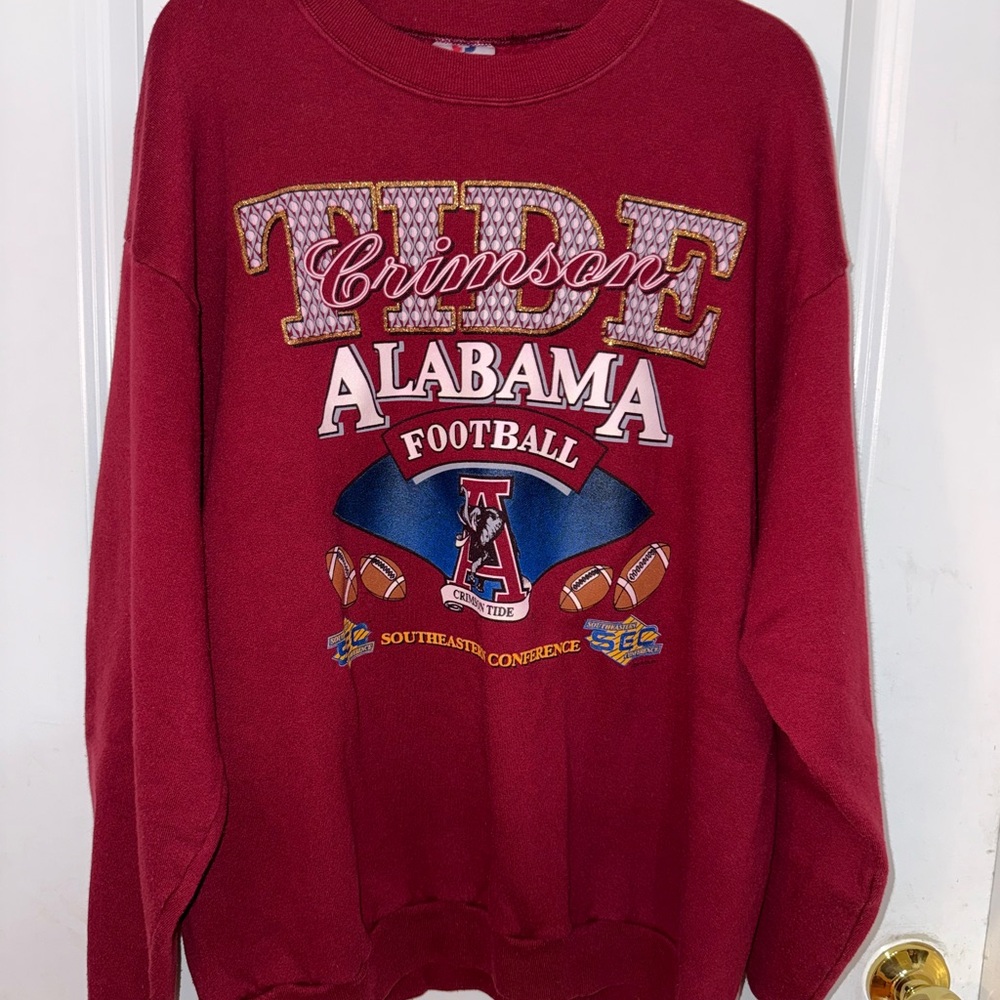Vintage Alabama Crimson Football Sweatshirt‎ Size XL